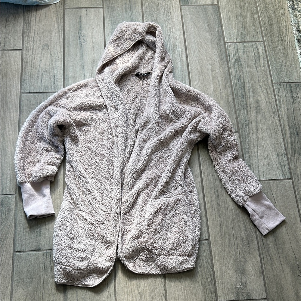 Cozy Hooded Cardigan Sweater - Cream